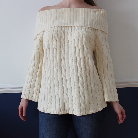 croft & barrow Sweaters - Croft & Barrow Womens Cream/White Sweater